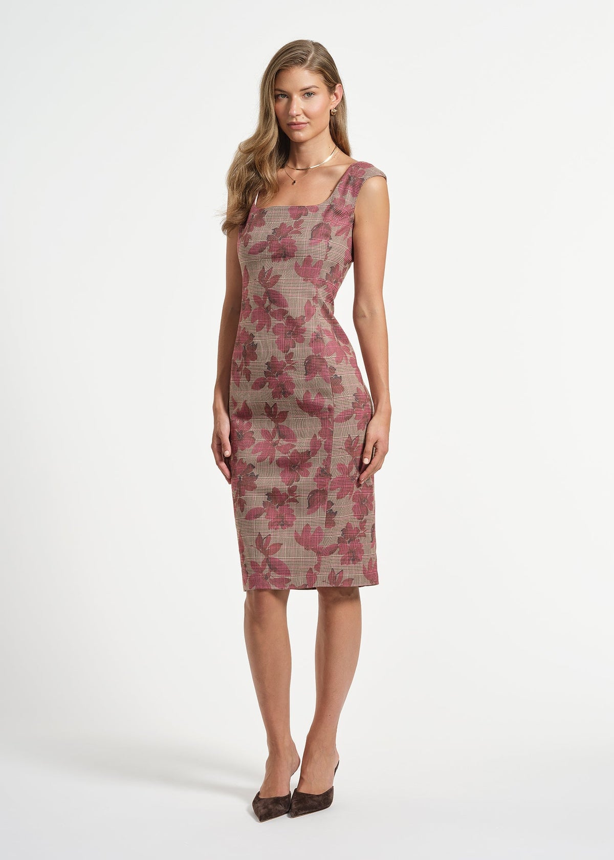 Plaid Sheath Dress