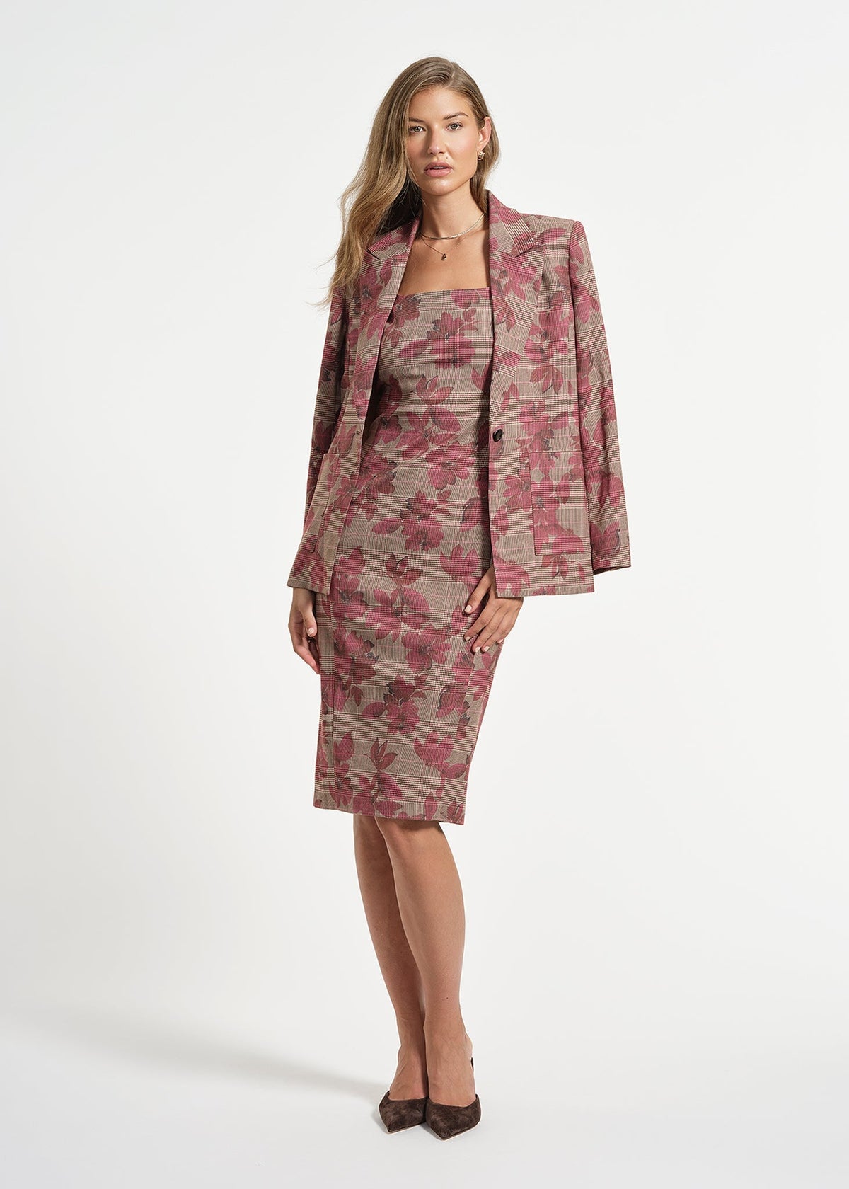 Plaid Sheath Dress