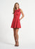 Sleeveless Ponte Swingy Bow Dress