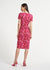 Ruched Waist Knit Midi Dress