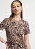 Belted Pleated Short Dress