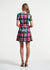 Belted Pleated Short Dress