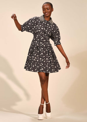 Embellished Shirt Dress