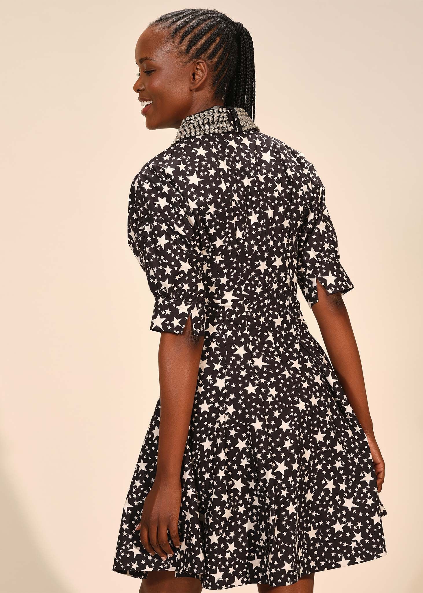 Embellished Shirt Dress