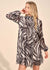 Mock Neck Swingy Mini Dress