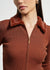 Faux Fur Collar Zip Front Sweater