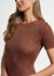 Short Sleeve Sequin Mock Neck Sweater Dress