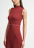 Sleeveless Belted Midi Sweater Dress