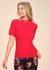 Mock Neck Short Sleeve Sweater