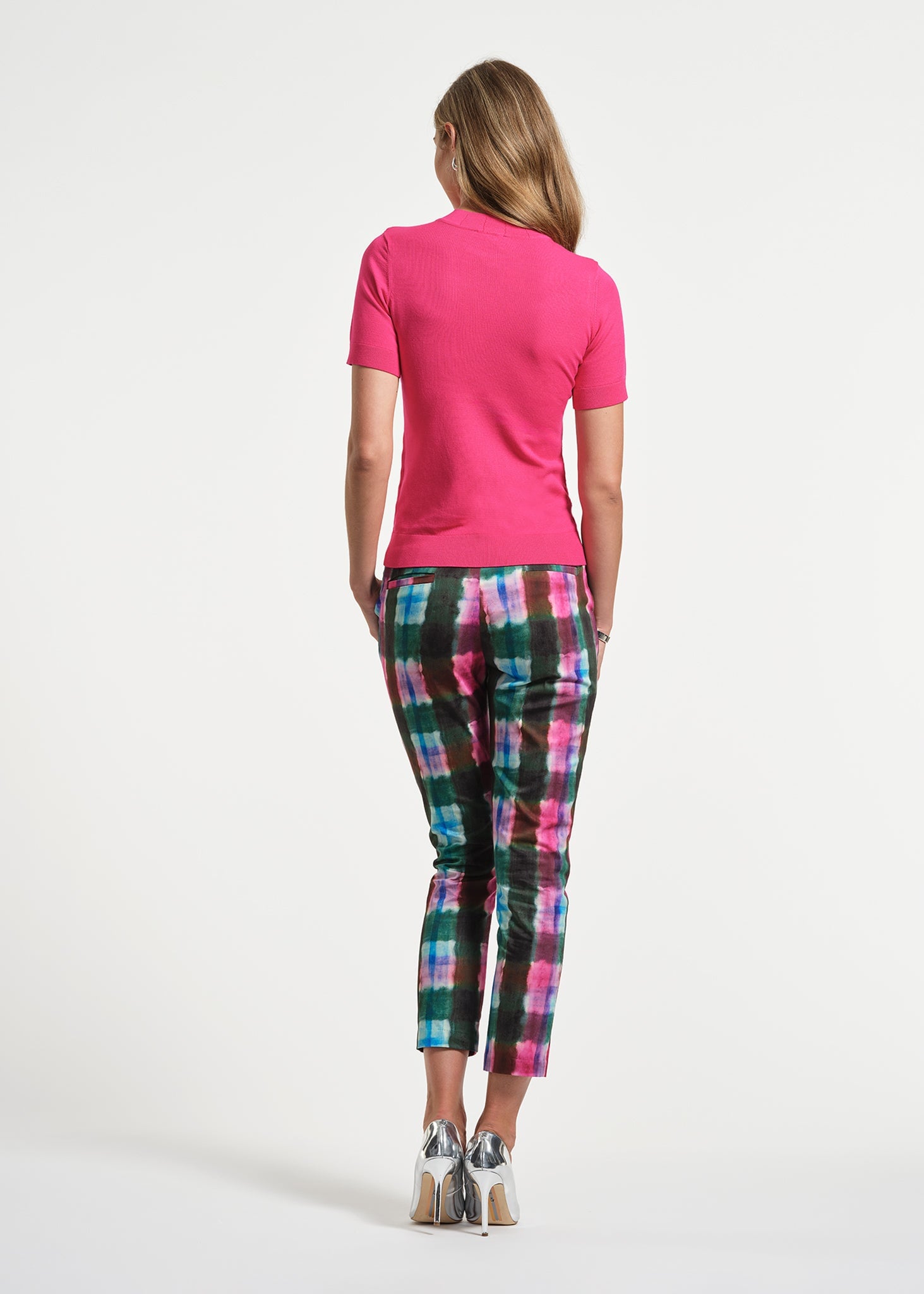 Mock Neck Short Sleeve Sweater