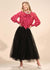 Tulle Full Midi Skirt