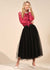 Tulle Full Midi Skirt