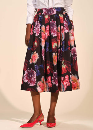Satin Midi Skirt