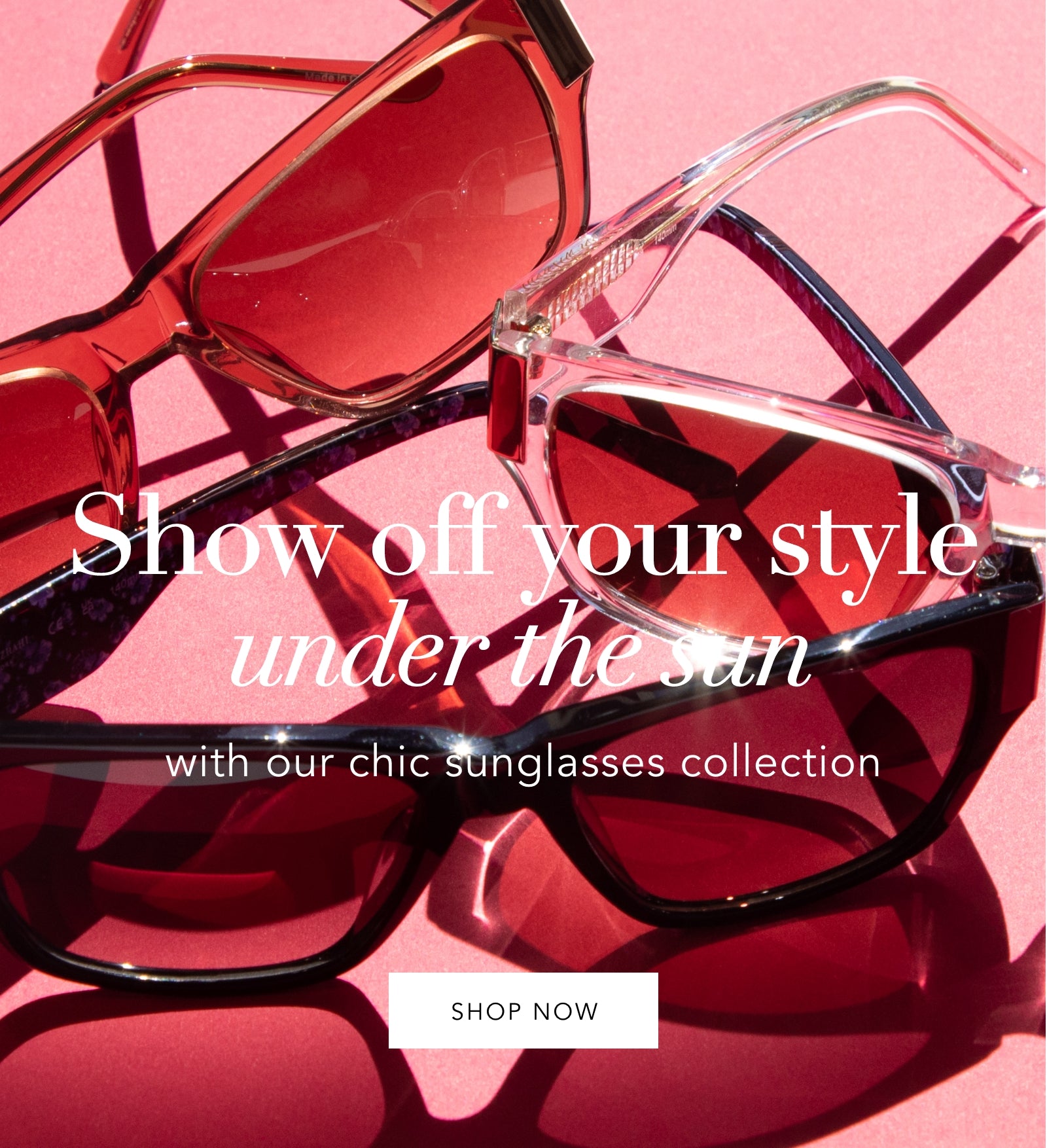 show off your style under the sun with out chic sunglasses collection, shop now. image of isaac mizrahi sungalsses