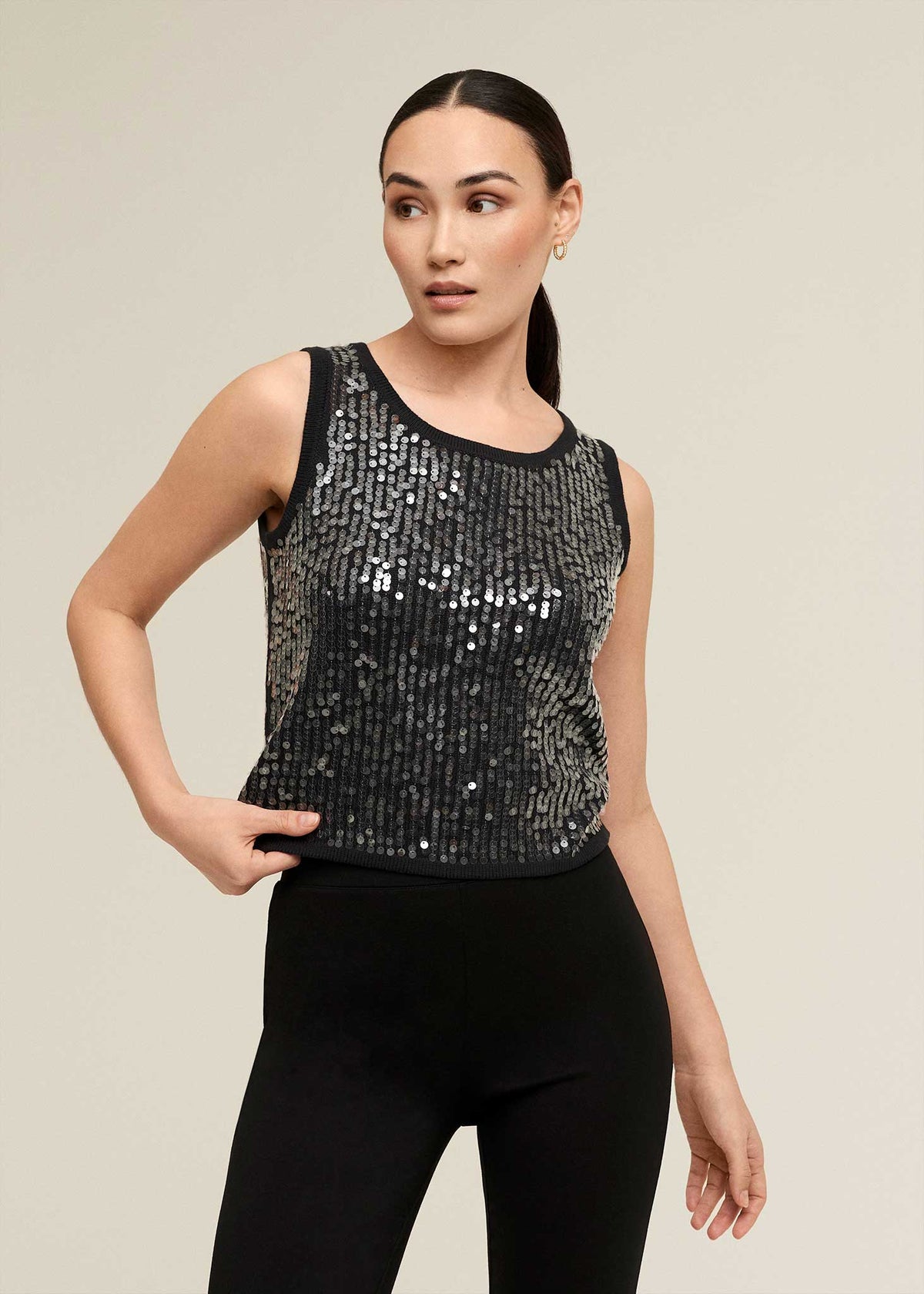 Sequin Tank Top