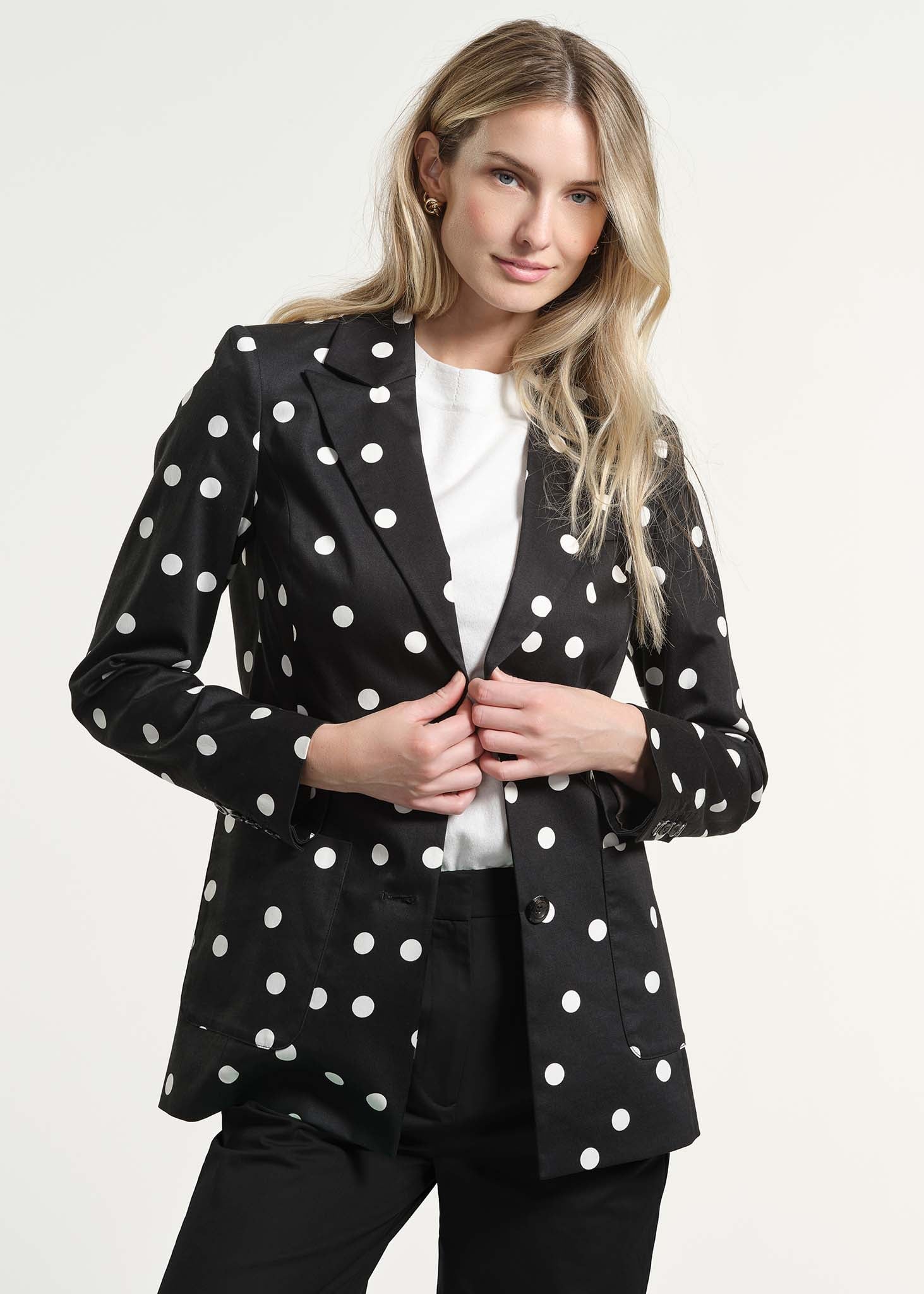 Cotton Sateen Blazer