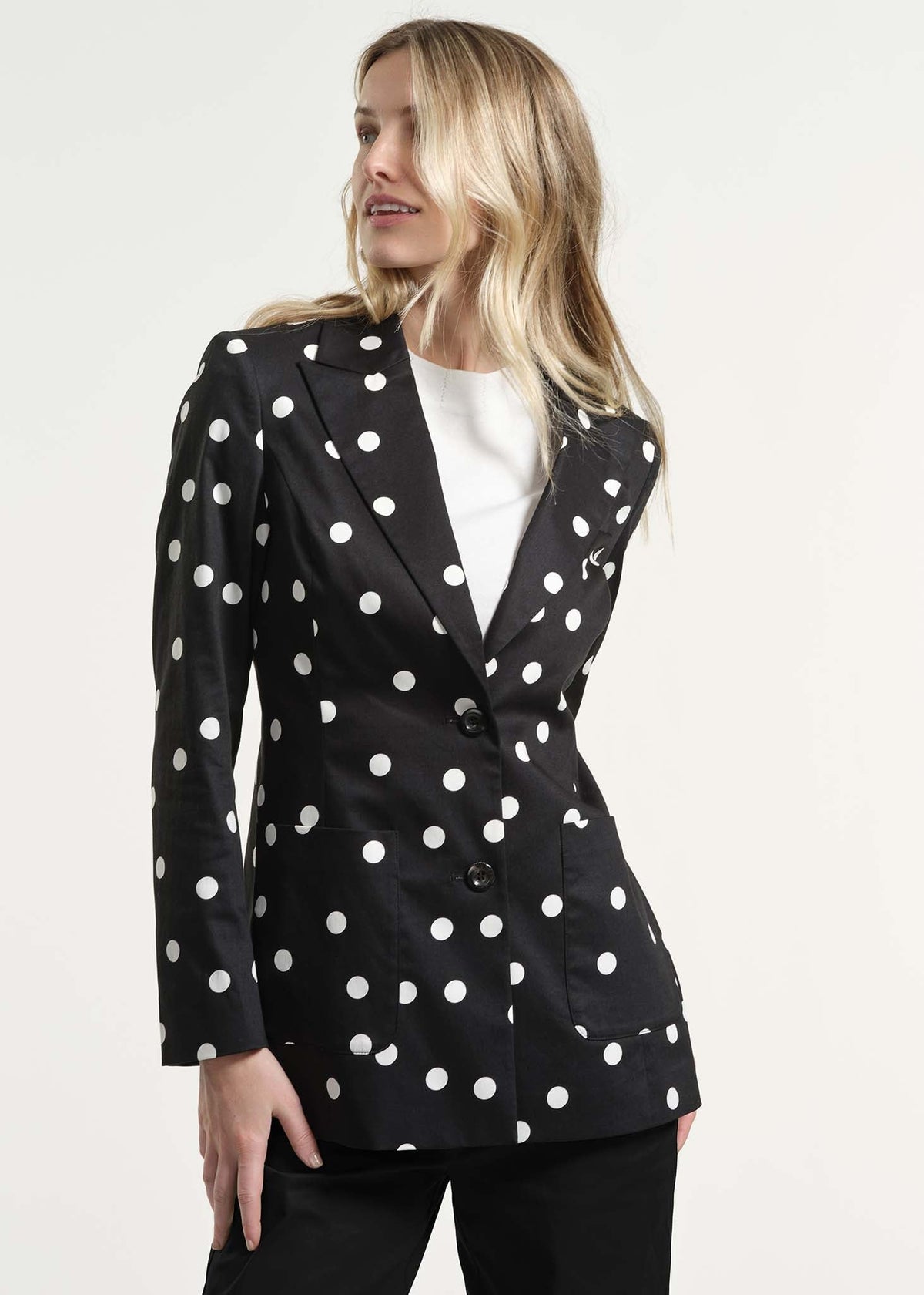 Cotton Sateen Blazer