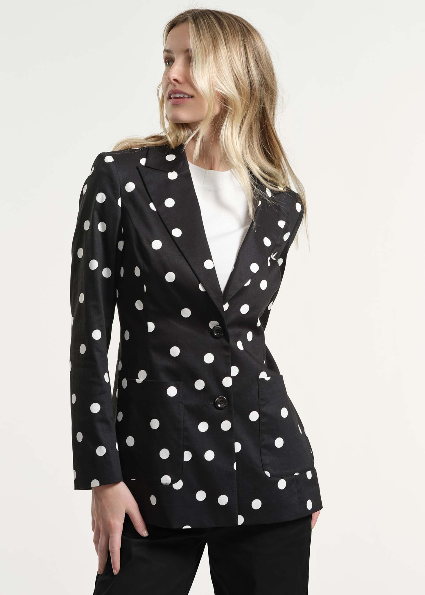 Cotton Sateen Blazer