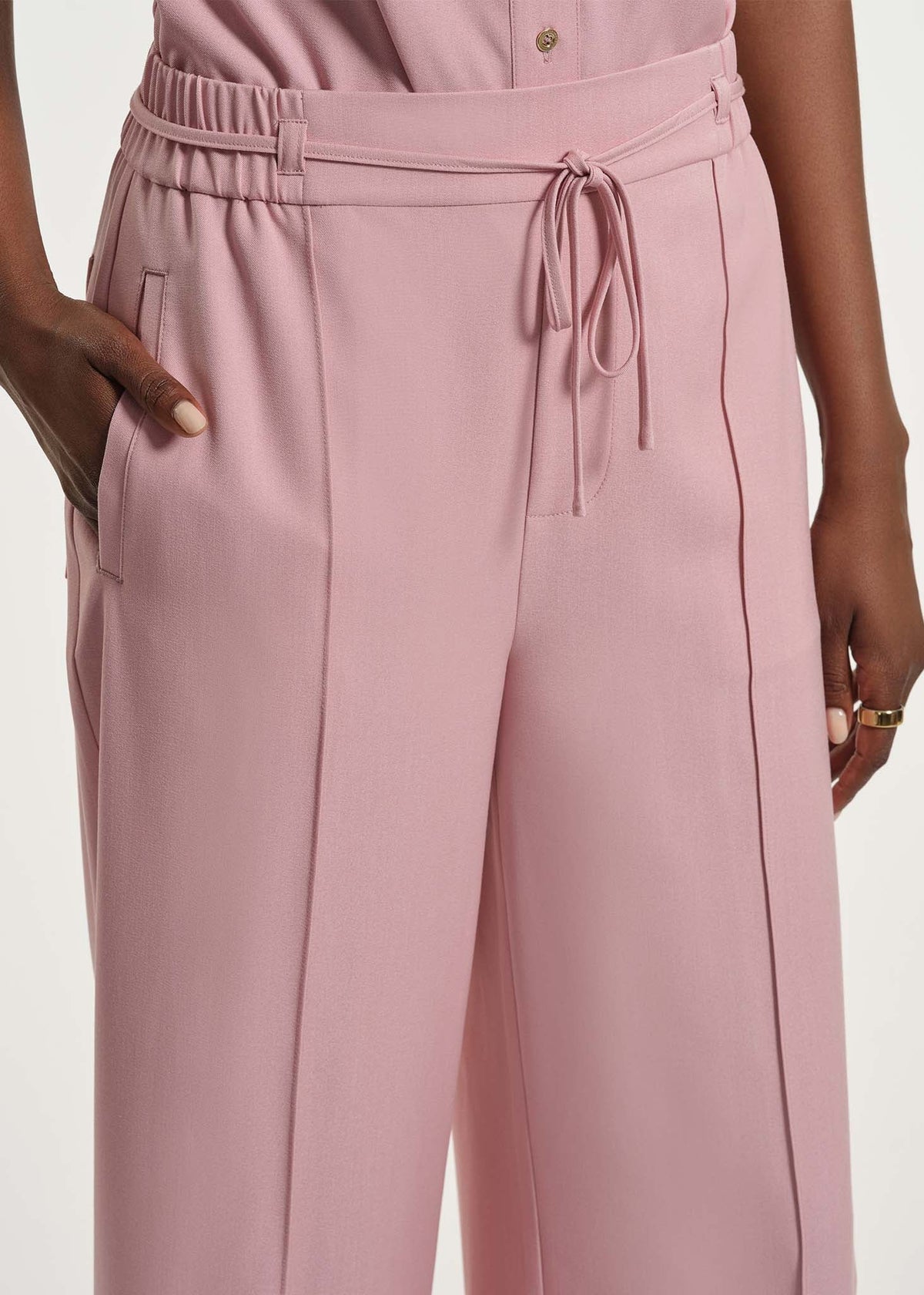 Chambray Pull On Pants