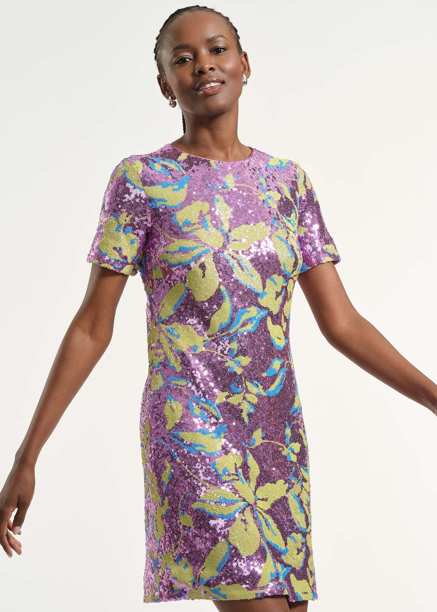 Sequin Shift Dress