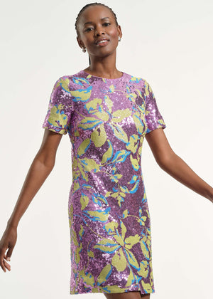 Sequin Shift Dress