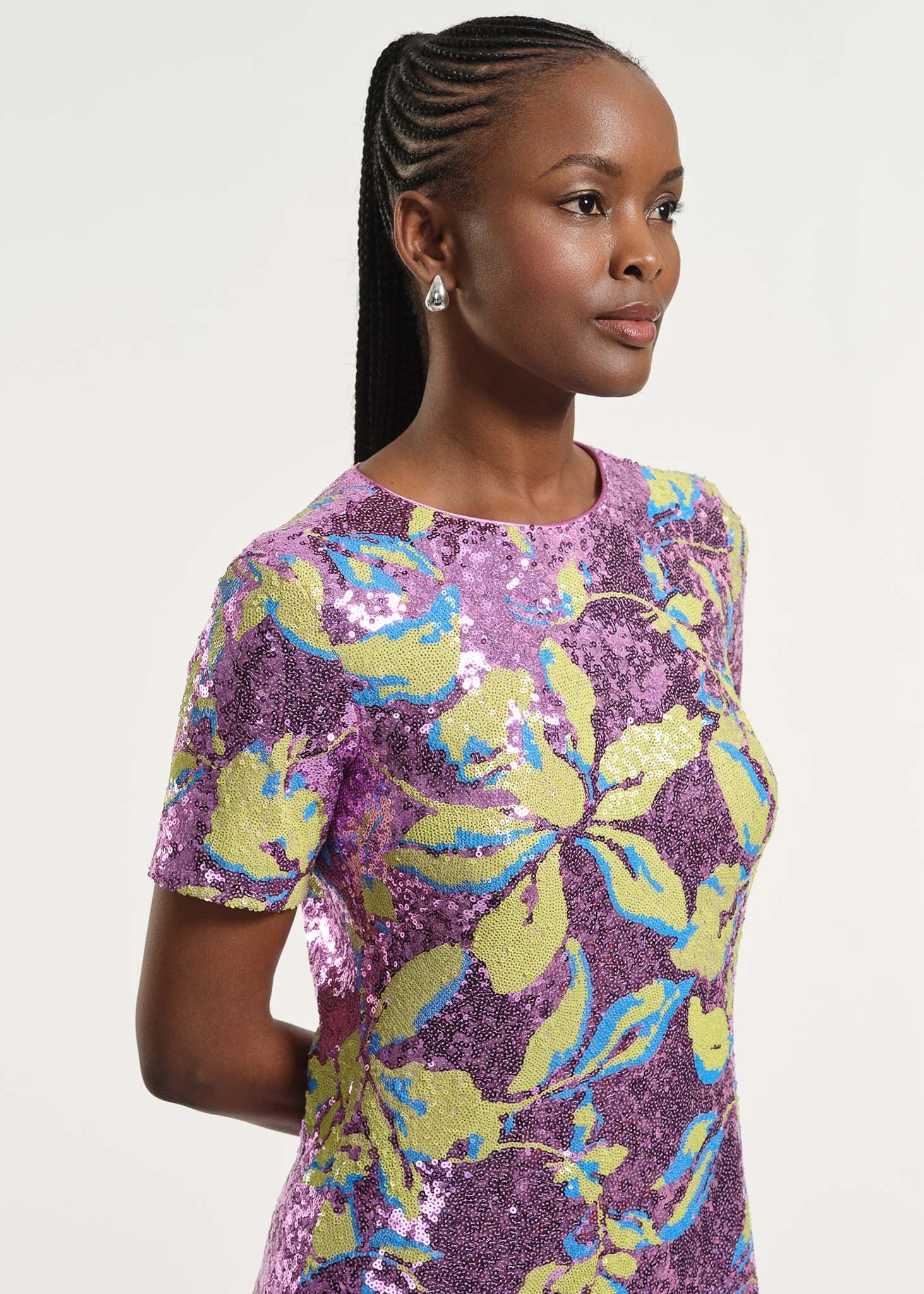 Sequin Shift Dress