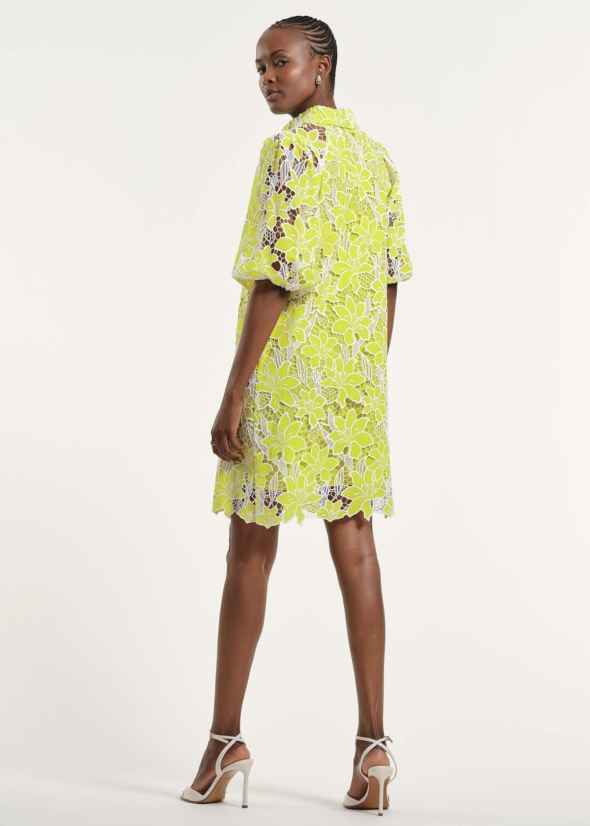 Eyelet Blouson Dress