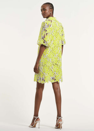 Eyelet Blouson Dress