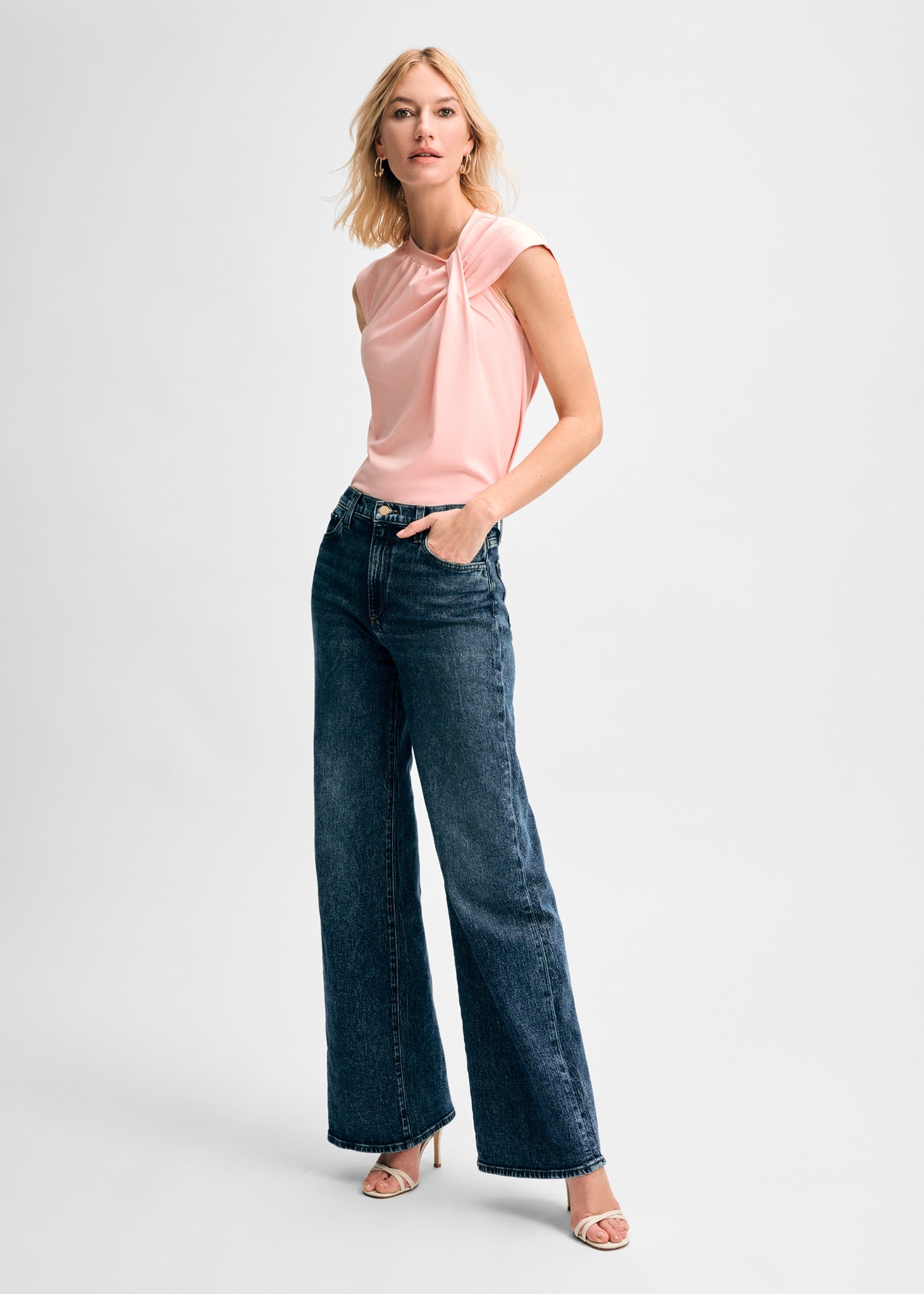 Twist Neck Short Sleeve Tee