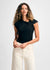 Twist Neck Short Sleeve Tee
