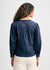 Long Sleeve V Neck Button Down Blouse