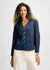Long Sleeve V Neck Button Down Blouse