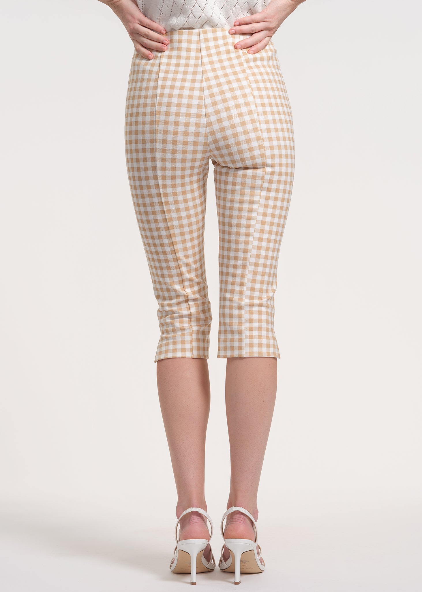 Cropped Ponte Knit Capris