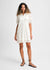 Eyelet Short Puff Sleeve Shirt Dress
