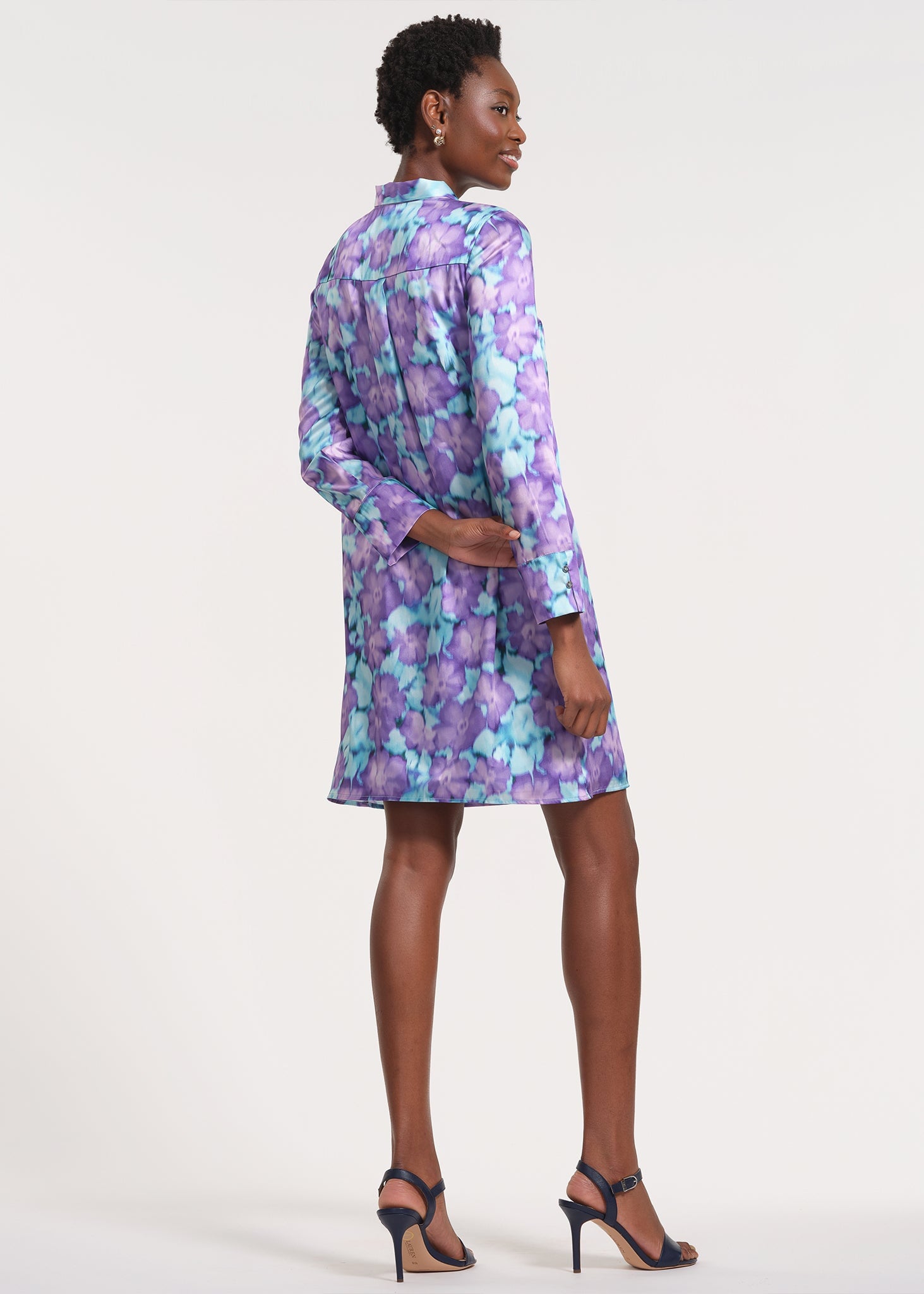 Sleeveless Mini Dress with Tie Neck