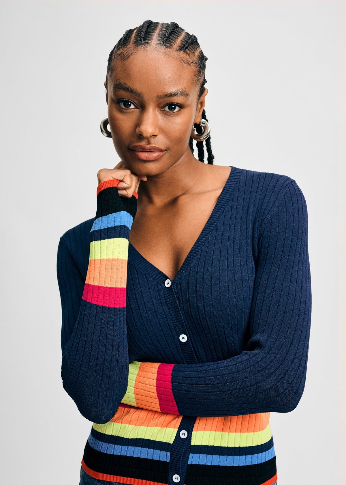 Striped Cardigan