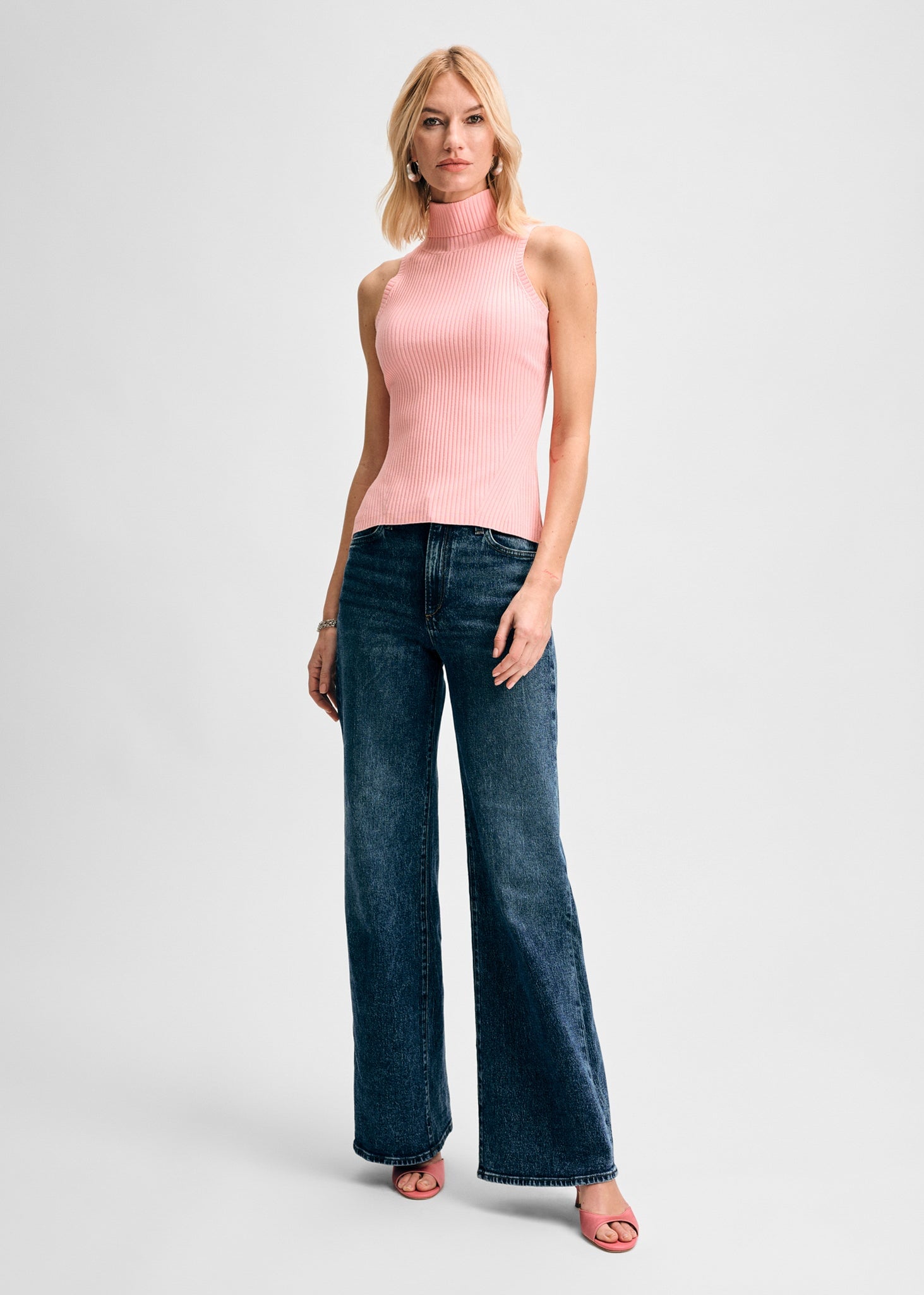 売れ筋商品|||イザックミズラヒ カットソー トップス レディース Women's Rib Turtleneck Shell Tank Navy 764a23c3-84a9-4130-bdb5-