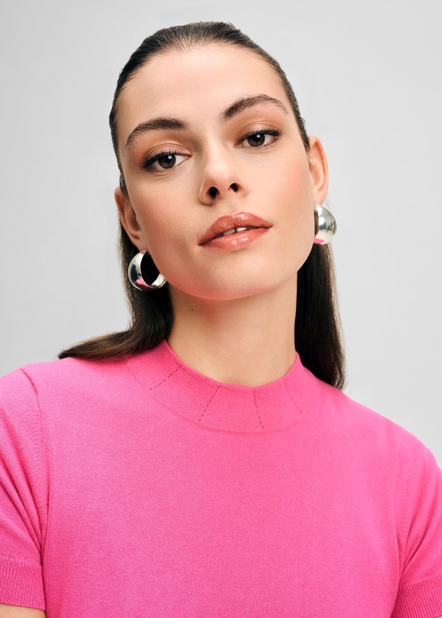 売れ筋商品|||イザックミズラヒ カットソー トップス レディース Women's Mock Neck Short Sleeve Sweater Top Black Mock Neck Short Sleeve Sweater Top | Isaac Mizrahi