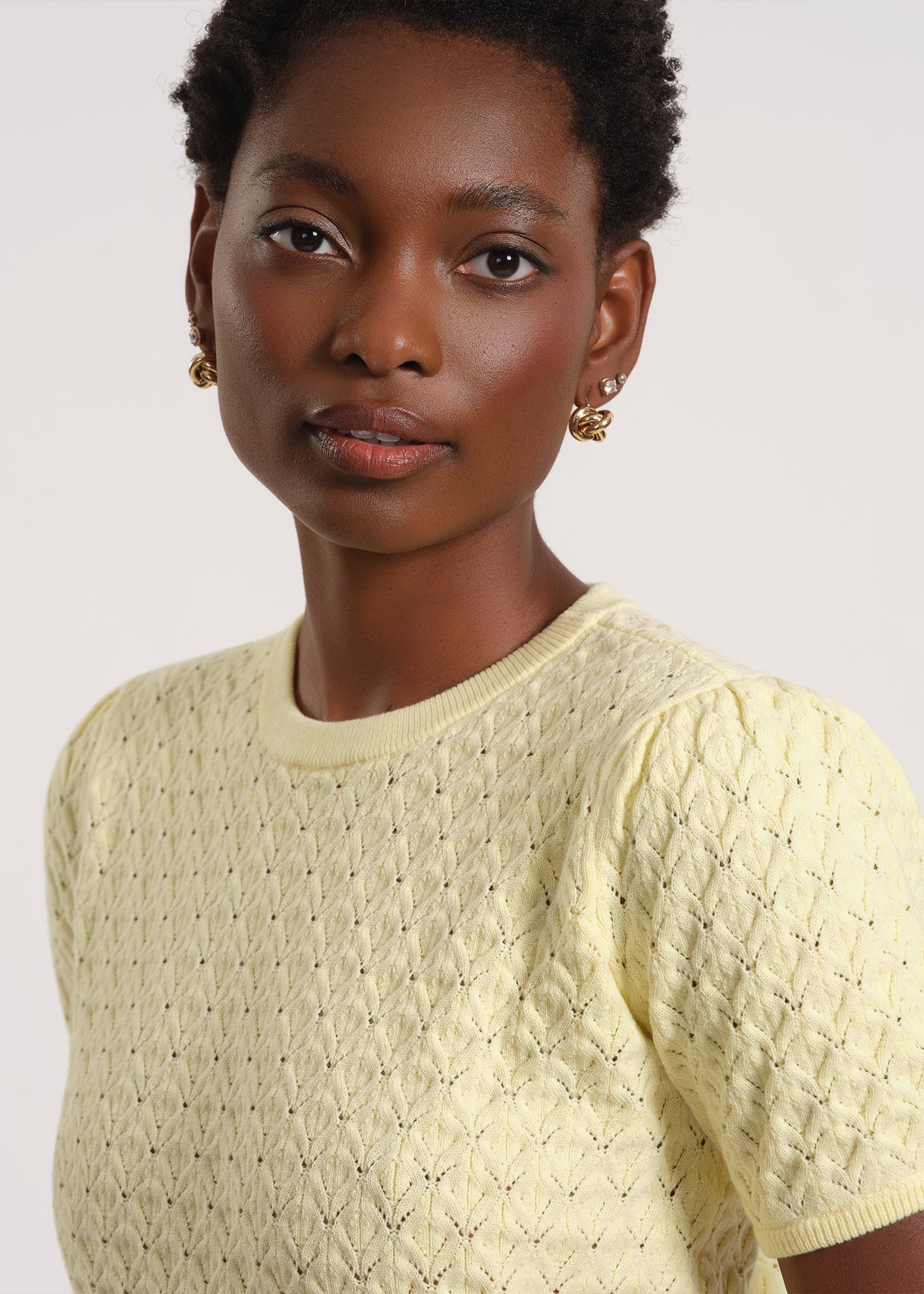 Peter Pan Collar Knit Top