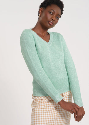 V-Neck Long Sleeve Sweater