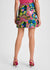 Sequin Floral Mini Skirt