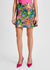 Sequin Floral Mini Skirt