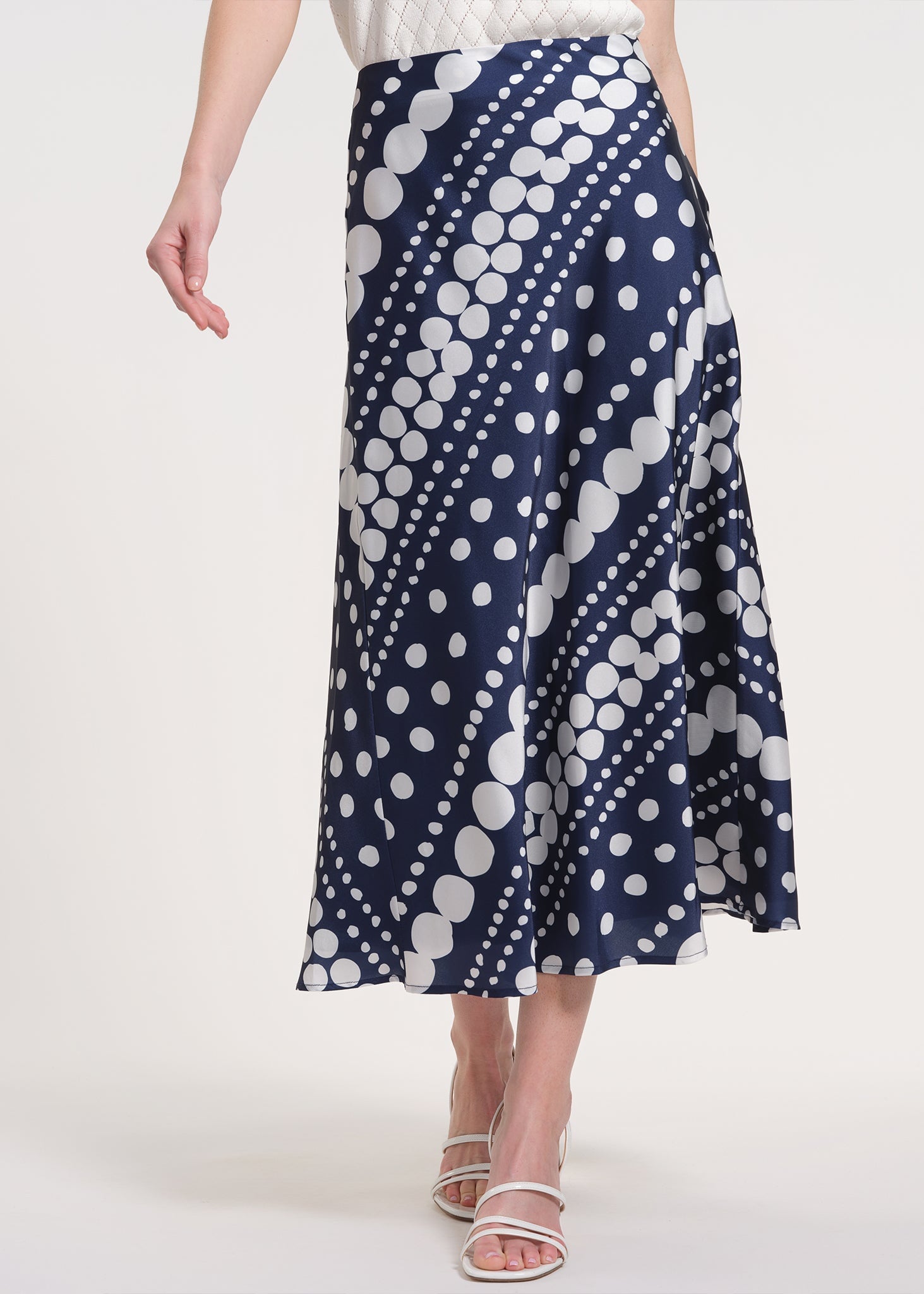 Midi Skirt with Bias Cut