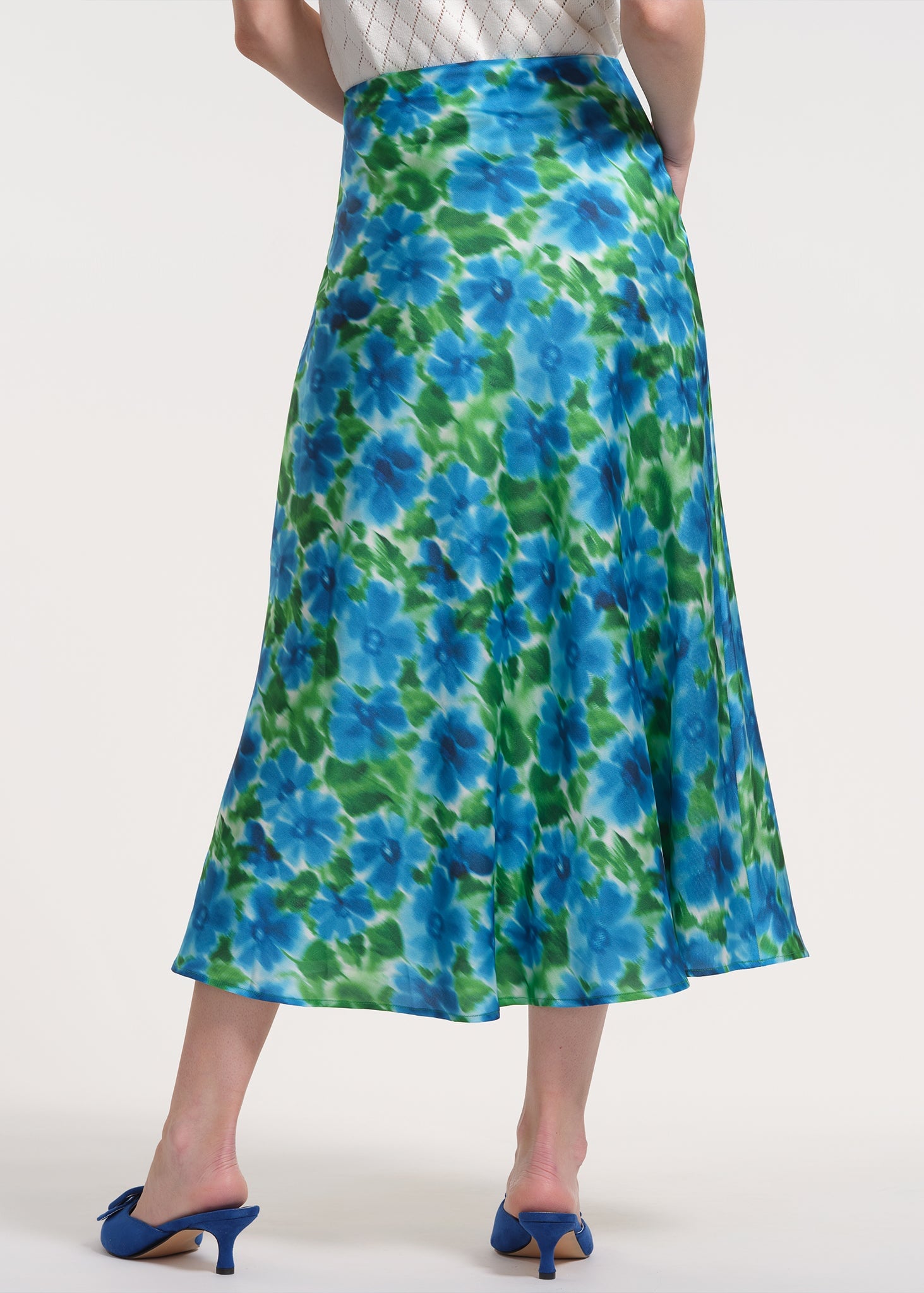 Midi Skirt with Bias Cut