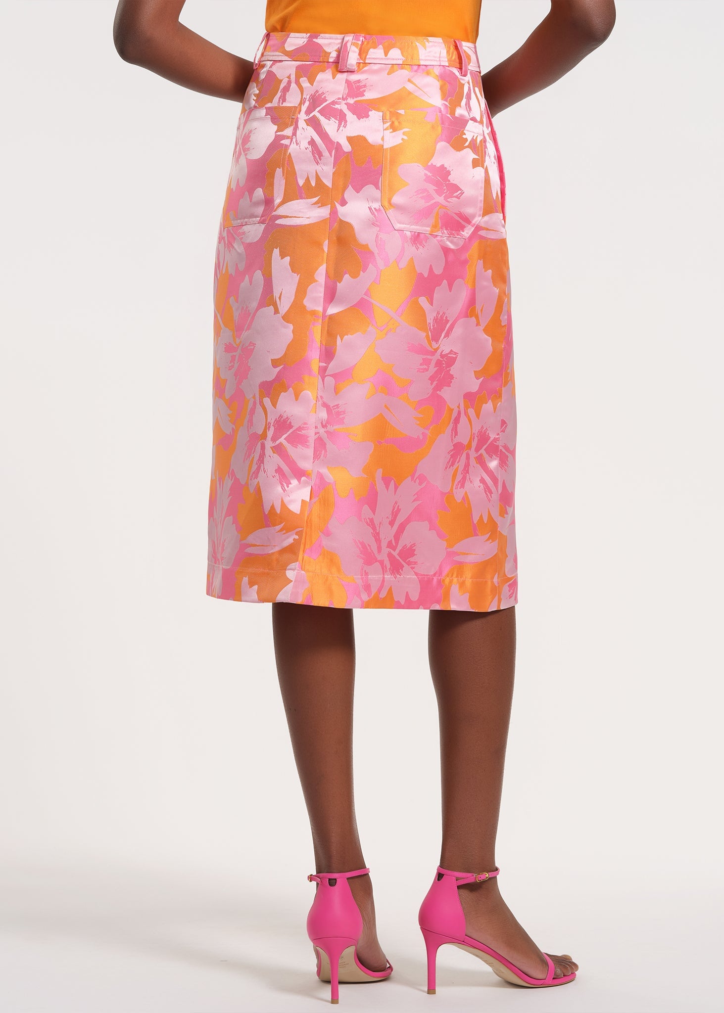 Brocade Pencil Skirt