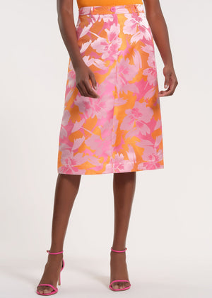 Brocade Pencil Skirt