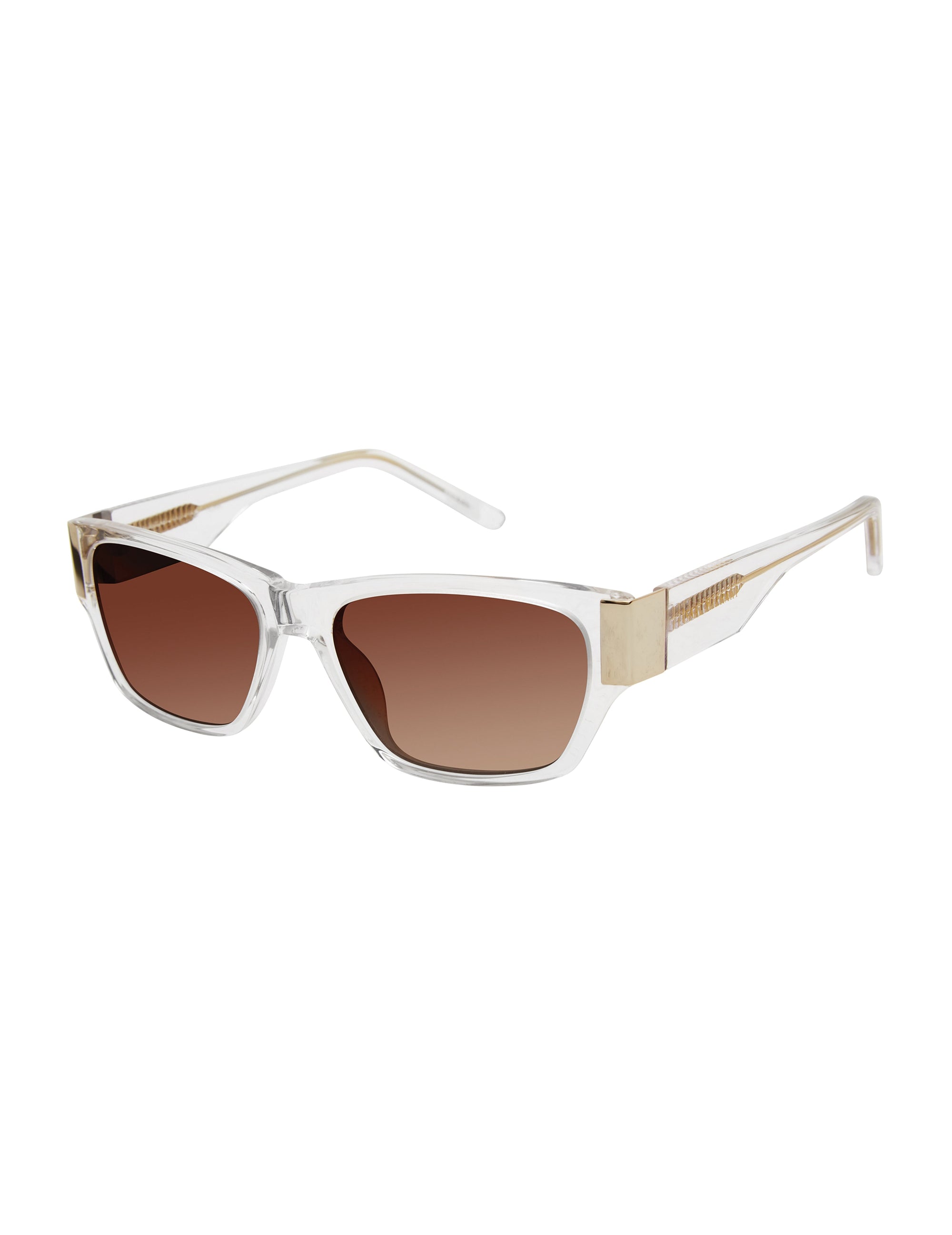 Rectangular Plastic Frame Sunglasses