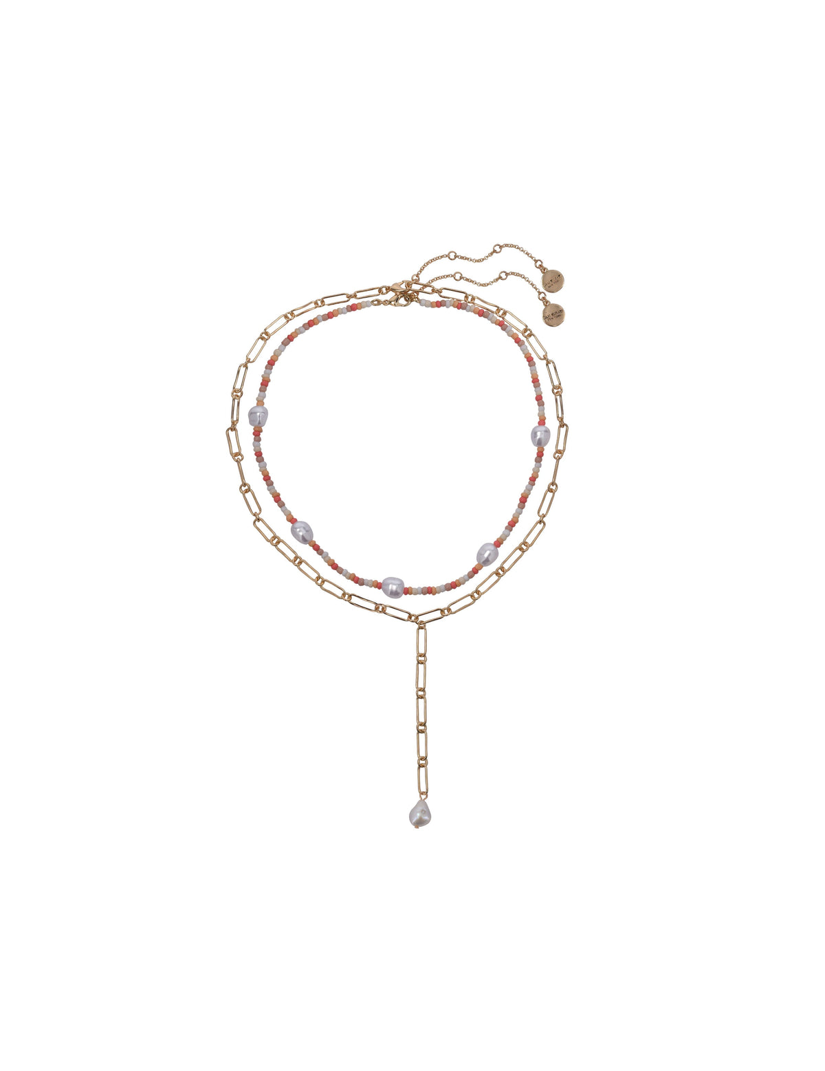 2pc Pearl Y Necklace