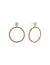 Setting Stone Ring Drop Earrings