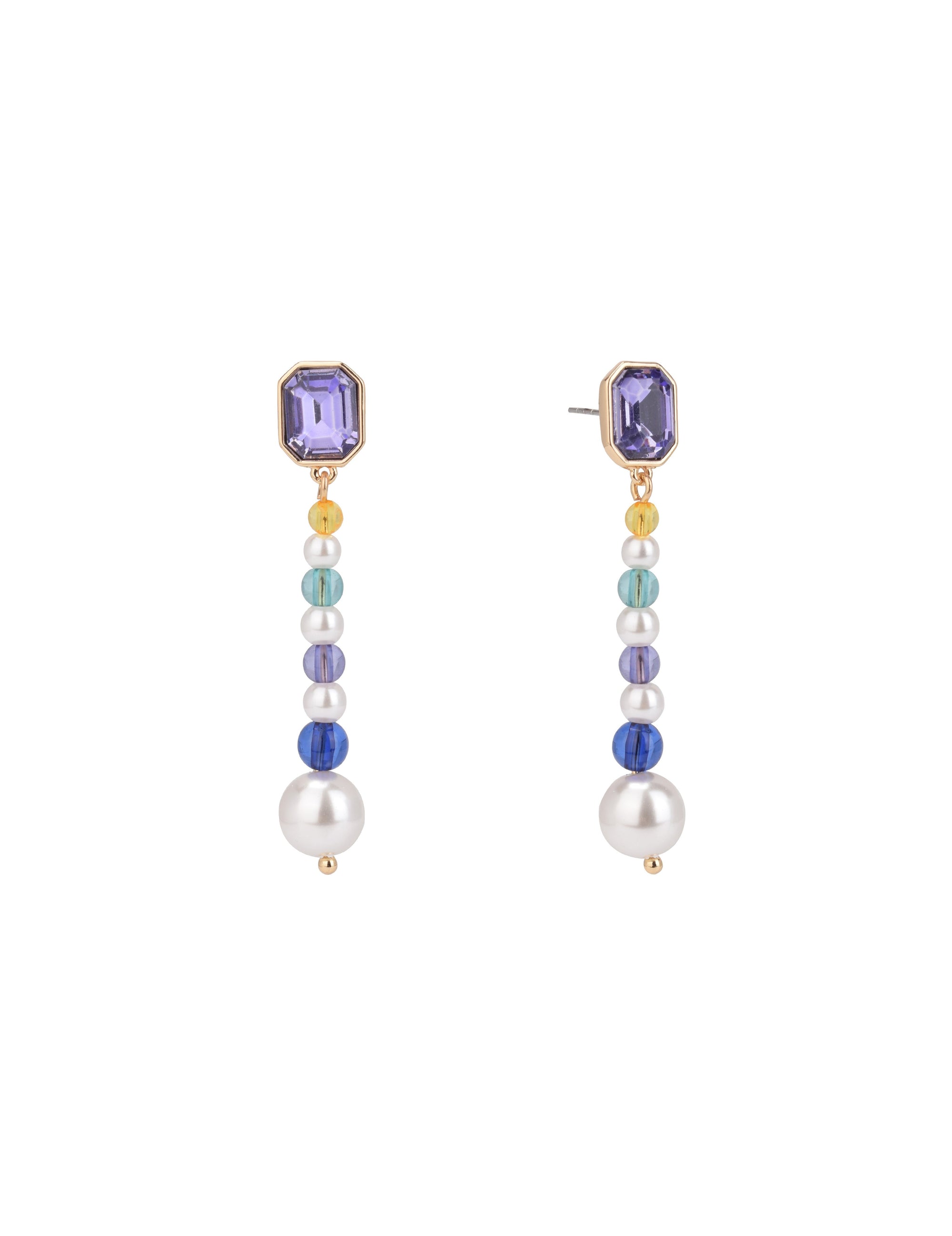 Beaded Linear Earrings